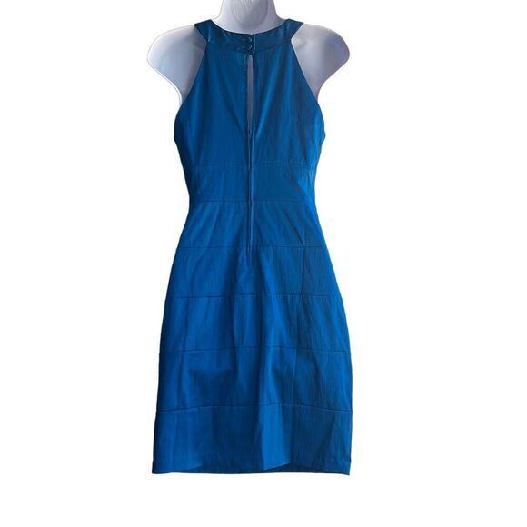 B. Darlin 7/8 Juniors Blue Bodycon Bandage Beaded Neckline Dress Cocktail Prom - Picture 2 of 11